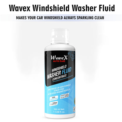 Wavex Car Polish Kit 12 Pcs | Includes Car Dashboard Polish, Car Wax, Tyre Polish, Car Shampoo, Windshield Washer & Car Freshener, Scratch Remover, 2 Cloths, 3 Applicators - Car Washing Kit