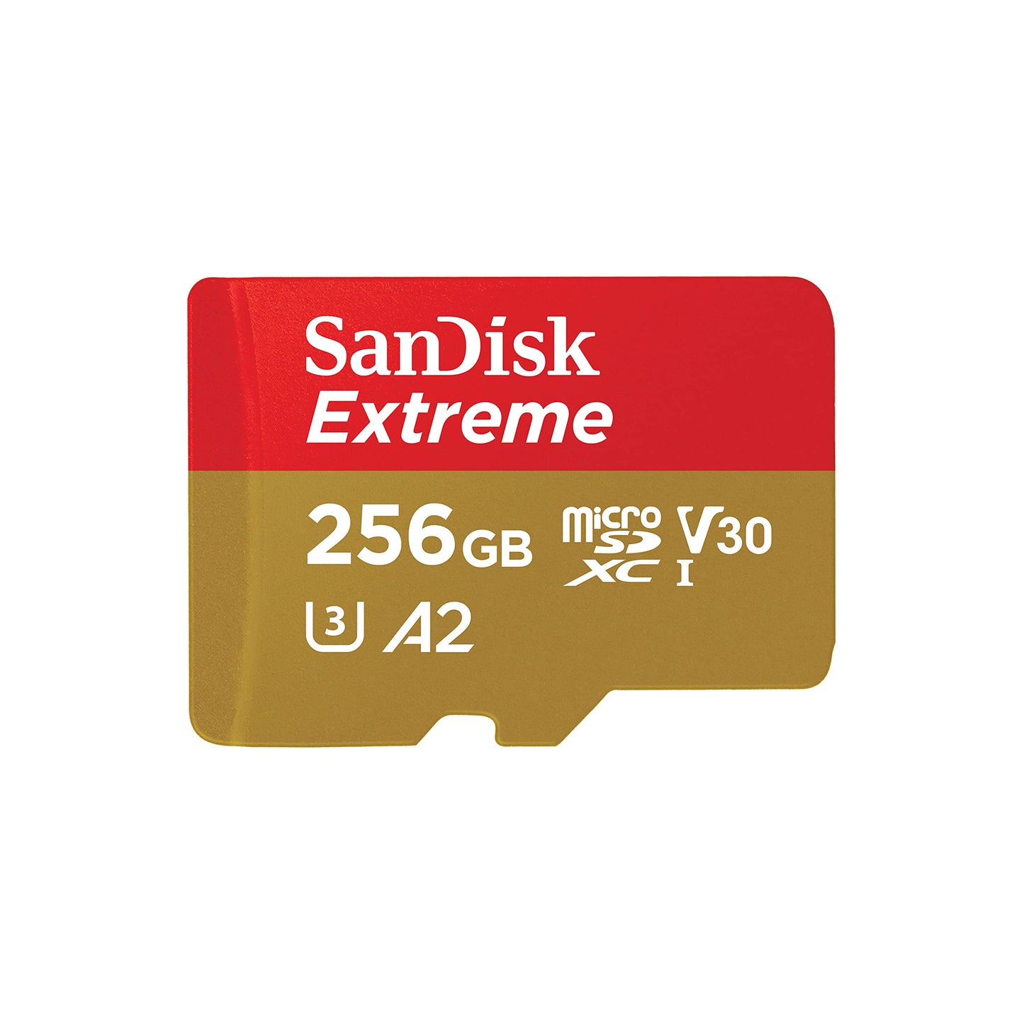 SanDisk Extreme 256GB microSDXC UHS-I, V30, 190MB/s Read, 130MB/s Write, Memory Card for 4K Video on Smartphones, Action Cams and Drones