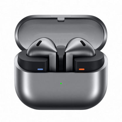 Samsung Galaxy Buds 3 (Silver) with Galaxy AI Powered Real-time Interpreter | 24-bit Hi-Fi Audio | Up to 36H Battery | IP57