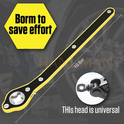 H HANUMANT ENTERPRISE Original Universal Car Jack Ratchet Wrench|360 Forward and Reverse knob Labor-Saving Design|Scissor Jack Lift Speed Handle Tool|Jack Lug Handle Tool|Tire Wheel Jack Wrench