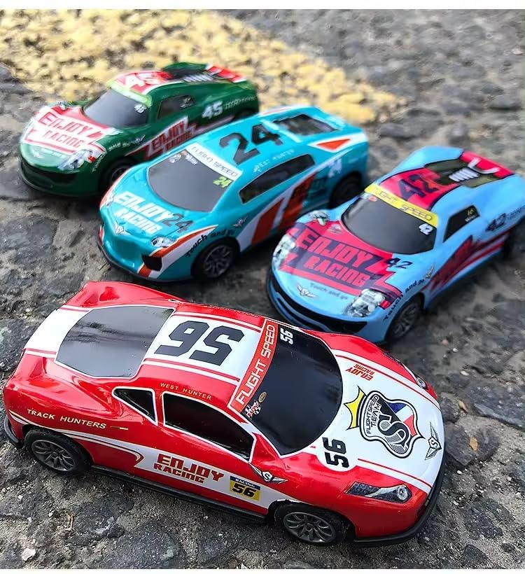 Amitasha 10 Unbreakable Racing Mini Diecast Car Models Set for Kids Pull Back Vehicles Metal Alloy Car Play Set for Kids, Unique Toys, Best Birthday Gift, Diwali Gift, Khilona for Boys(Racing Cars)