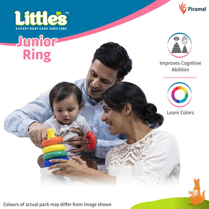 Little's Junior Ring | Stacking Toys for Kids | 6 rings Multi-Colour Kids Toys | Colorful Toddler Activity Toys | Baby toys | Motor and Reasoning skills