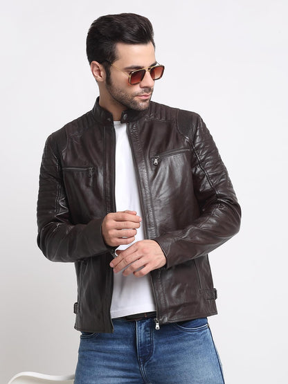 TEAKWOOD LEATHERS Men’s Casual Stylish Leather Jacket