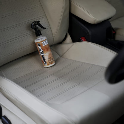 ShineXPro Leather Cleaner, Conditioner & Protectant - Our Bike & Car Leather Seat Cleaner, Protects From Cracking, Fading & Gently Removes Dirt & Stains, While Restoring The Leather's Softness