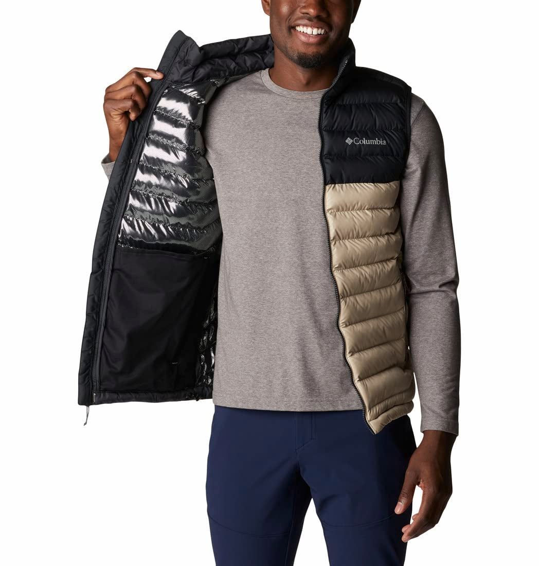 Columbia Mens Powder Lite Vest, Ancient Fossil