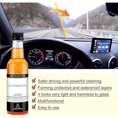 Car Windshield Cleaner Oil Film Remover for Glass | Water Spot Remover for Glass Surfaces, Glass Cleaner for Home and Auto Windows Cleaning Each 100ml (1, Car Windshield Cleaner Oil)