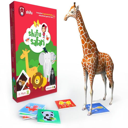 PlayShifu Safari 60 Animal Flashcards for Kids - 4D Educational iOS and Android Augmented Reality Based Fun Learning, Interactive Game ( 2-10 years, Multicolor)