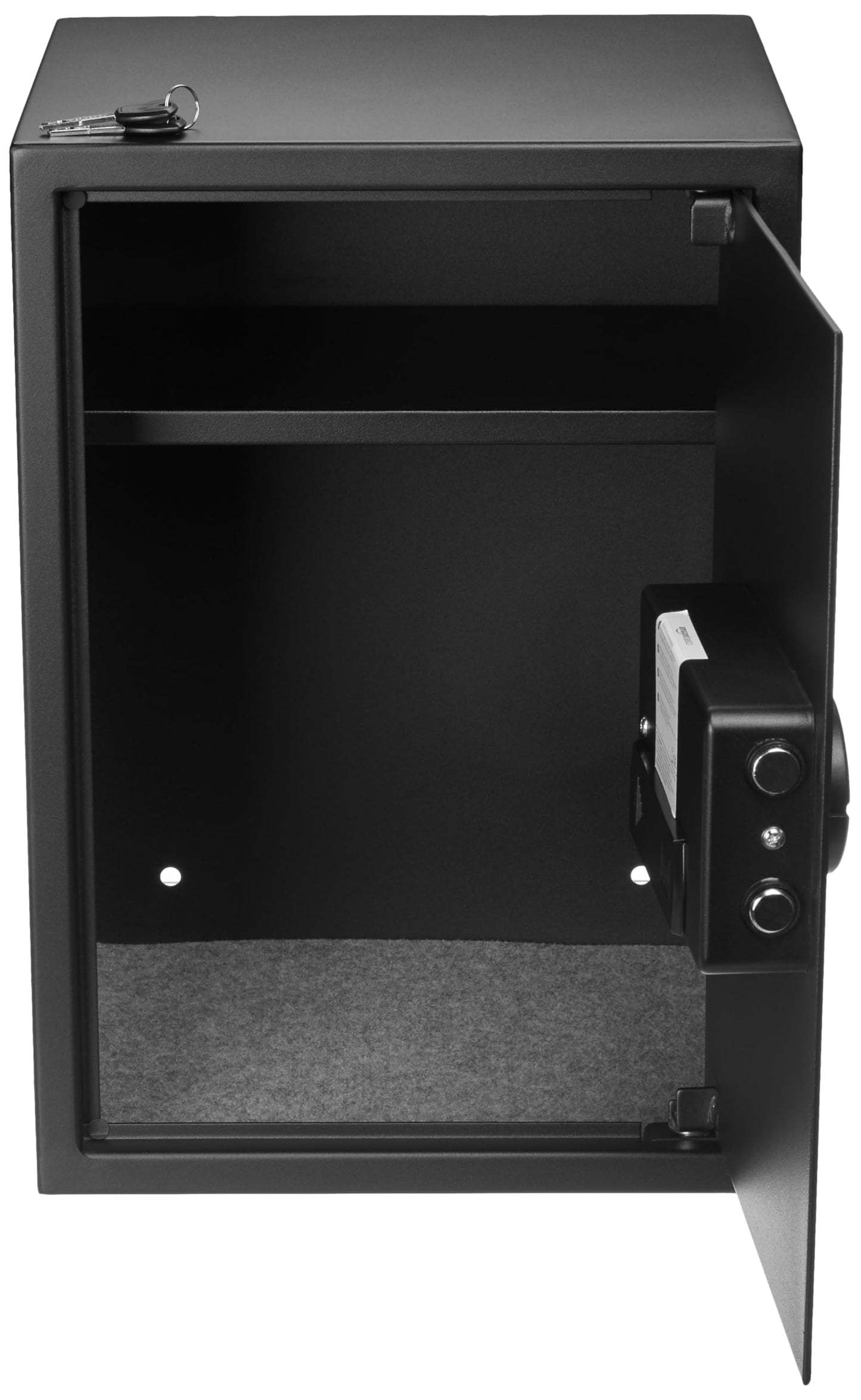 Amazon Basics Digital Safe With Electronic Keypad Locker For Home, Gross Capacity - 58L (Net - 51L), Black