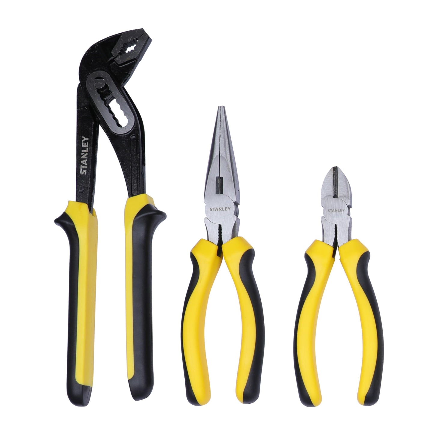 Stanley STMT81243 110-Piece High Quality Multi-Toolkit containing Pliers, Spanners, Drivers, Sockets, Bits, Wrenches & Ratchets for Home, DIY & Professional Use, 1 Year Warranty, Yellow & Black