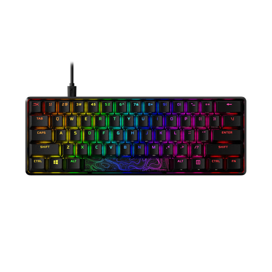 HyperX Alloy Origins 60 - USB-C Mechanical Gaming Keyboard - Ultra Compact 60% Form Factor - Red Switch - Double Shot PBT Keycaps - RGB LED Backlit - NGENUITY Software Compatible (4P5N4)