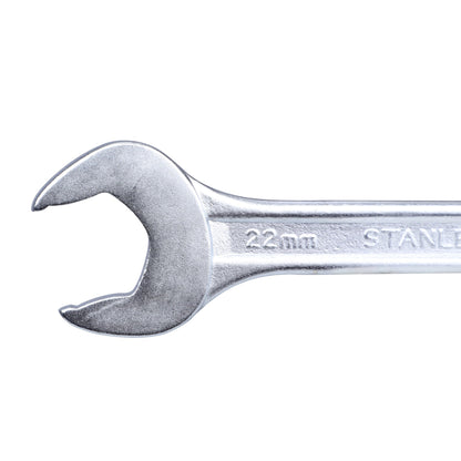 STANLEY 70-379E 8-piece Matte Finish Chrome Vanadium Steel Double Open-End Spanner Set with Maxi-Drive System, Anti-Slip & Anti-Corrosion properties, GREY