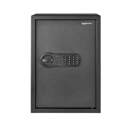 Amazon Basics Digital Safe With Electronic Keypad Locker For Home, Gross Capacity - 58L (Net - 51L), Black