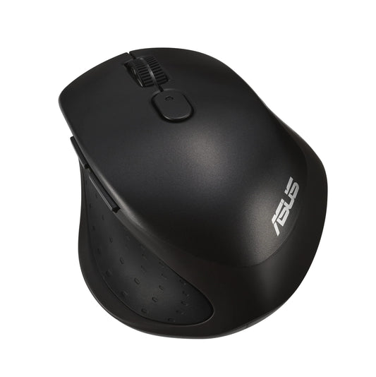 ASUS MW203 Multi-Device Wireless Silent Mouse, 2.4GHz with USB Nano Receiver, 2400 DPI Optical Tracking, 6 Buttons, Compatible with PC/Laptop - Black (MW203 (Black))