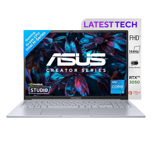 ASUS Vivobook 16X, 16" FHD+, 144Hz 300nits, Intel Core i5-12500H 2.5 GHz, Creator/Gaming Laptop (16GB RAM/512GB SSD/RTX 3050/win 11/Office Home/50WHr Battery/Cool Silver/1.80 kg), K3605ZC-RP587WS