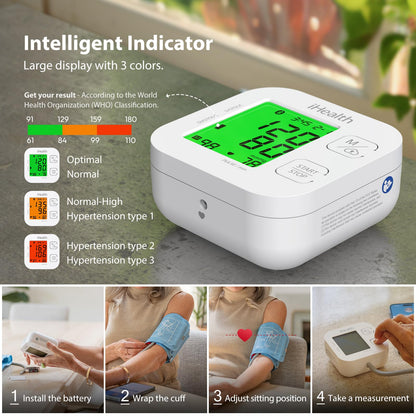 iHealth® Track - Smart Upper Arm Blood Pressure Monitor, Bluetooth Compatible for iOS & Android Devices