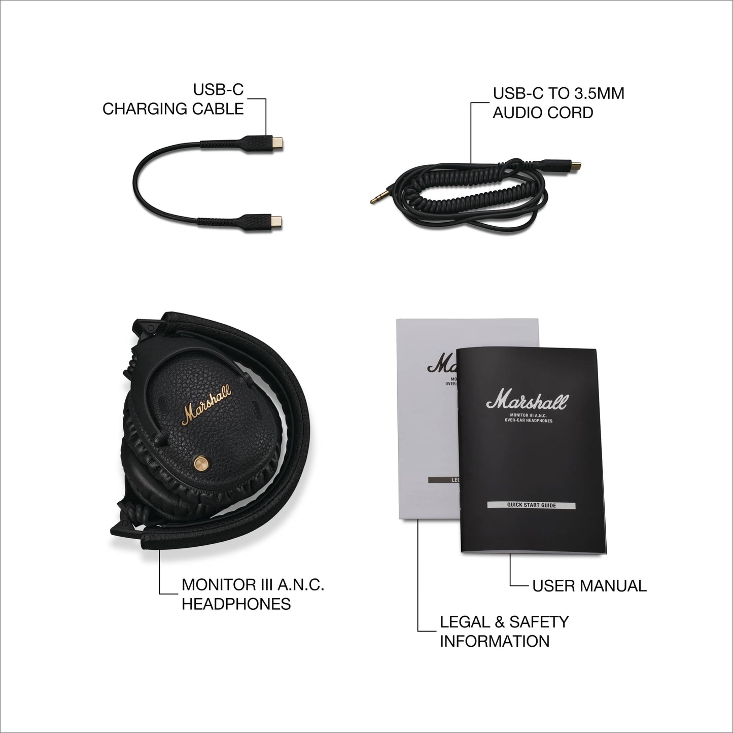 Marshall Monitor III Active Noise Canceling Over-Ear Bluetooth Headphones