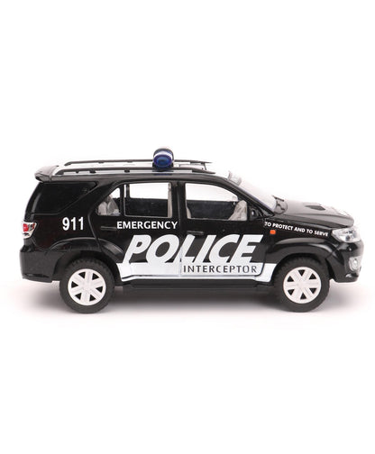 Centy Toys Plastic Police Interceptor Fortune Pull Back Car, Number Of Pieces: 1, Black, Kid