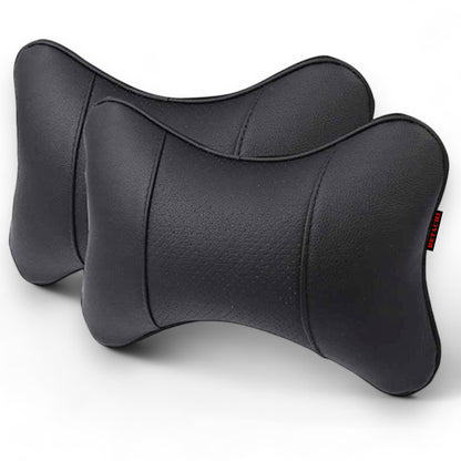 DETACHI Faux Leather Car Neck Rest Pillow