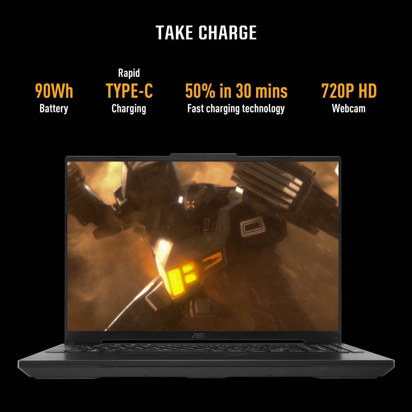 ASUS TUF Gaming A16 Advantage Edition (2023) 90WHr Battery, AMD Ryzen 9 7940HS, 16" FHD+ 165Hz, 8GB Radeon RX 7600S, Gaming Laptop (16GB/1TB SSD/Win 11/Office 2021/Black/2.20 Kg), FA617XS-N3025WS