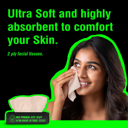 Beco Bamboo Soft Facial Tissue Papers are ultra soft and highly absorbent to comfort your skin