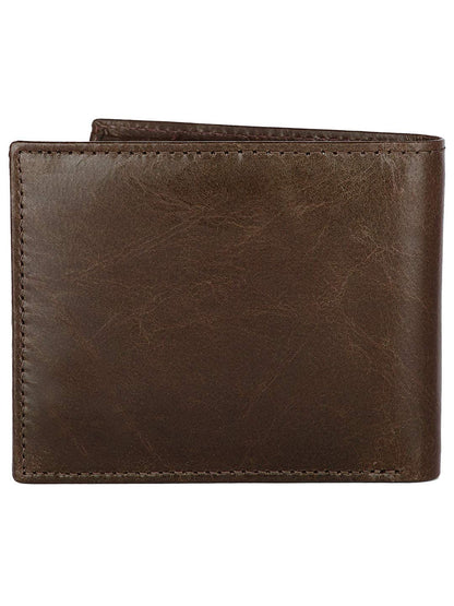 WildHorn Brown Leather Wallet for Men I Ultra Strong Stitching I 6 Card Slots I 2 Currency & 2 Secret Compartments I 1 Coin Pocket