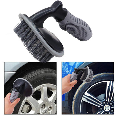 Pivalo PVCTCB1 T-Type Car Tire Cleaning Brush Scrubber with Antislip Handle Multi-Functional SUV Tyre Wheel Rim Hub Washing Cleaner