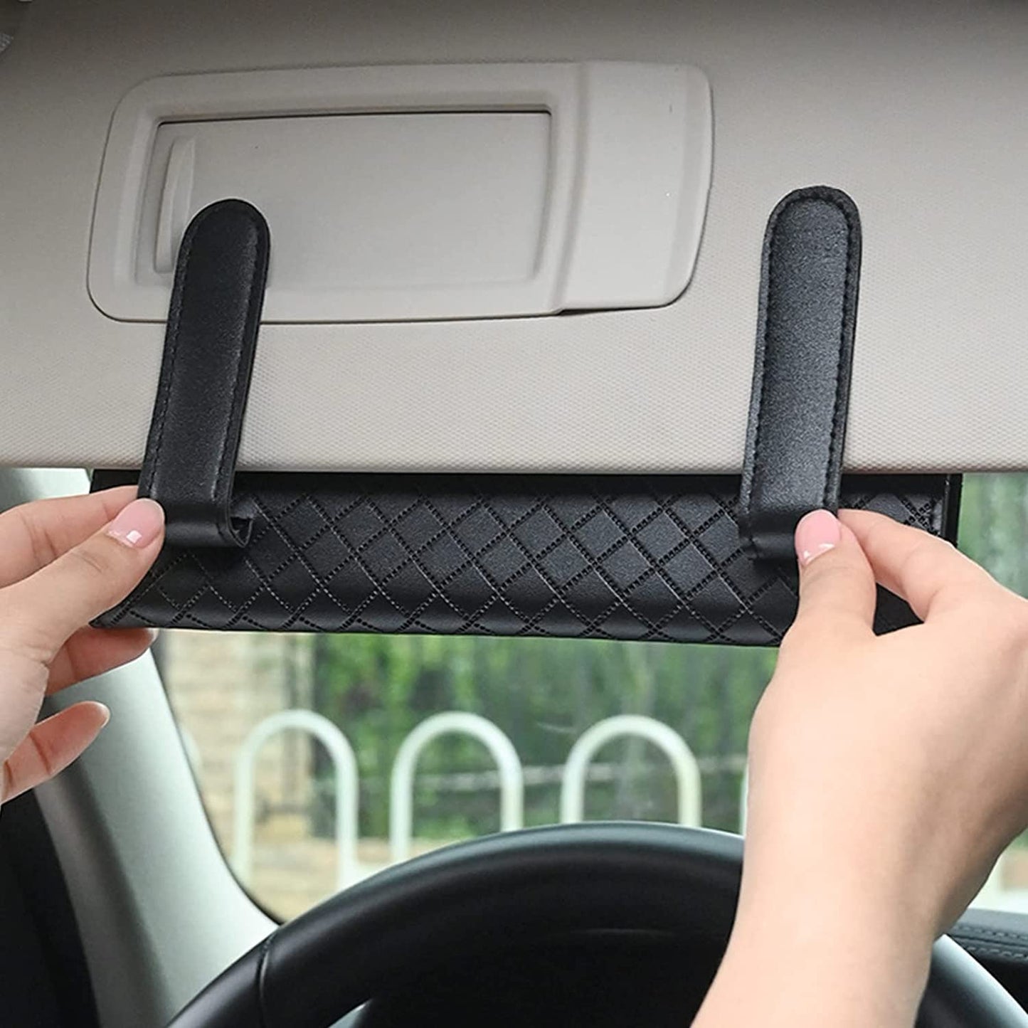 Installing SARTE Car Tissue Paper Holder in a car