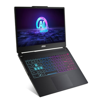 MSI Cyborg 15 AI, Intel Core Ultra 5 125H, Built-in AI, 40CM Gaming Laptop(16GB/1TB NVMe SSD/Windows 11 Home/NVIDIA GeForce RTX 4050, GDDR6 6GB/Translucent Black/1.9Kg), A1VEK-051IN