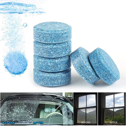 HSR Car Accessories in 10 PCs Car Wiper Detergent Effervescent Tablets Washer Auto Windshield Cleaner Glass Wash Cleaning Tablets