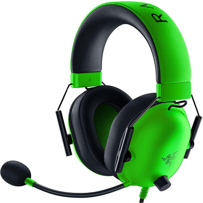 Razer Blackshark V2 X Gaming : 7.1 Surround Sound - 50Mm Drivers - Memory Foam Ear Cushions Wired On Ear Headphones With Mic Rz04-03240600-R3M1 - Green