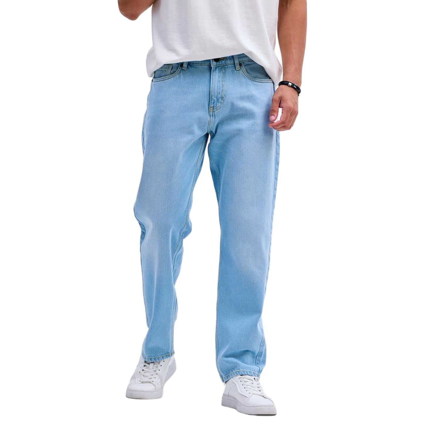 Snitch Light Plain Relaxed Fit Jeans