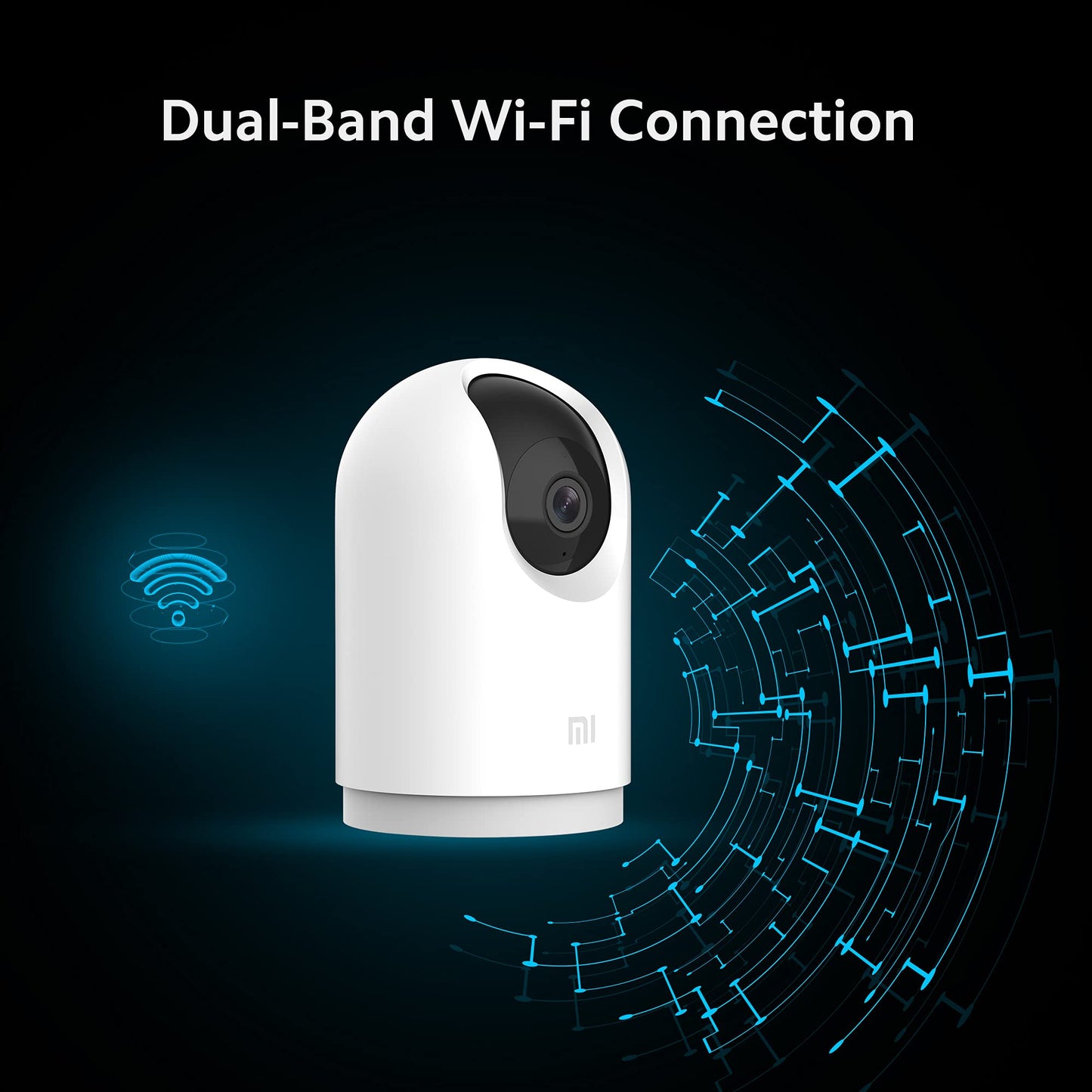 Xiaomi Mi 360 Home Security Wireless Camera 2K Pro with Bluetooth Gateway BLE 4.2 l Dual Band Wi-fi Connection l 3 Million HD 1296p| 3MP CCTV |Full Color in Low-Light | AI Human Detection, White