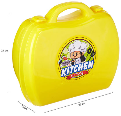 Amazon Brand - Jam & Honey Plastic Suitcase - Kitchen Set for Kids