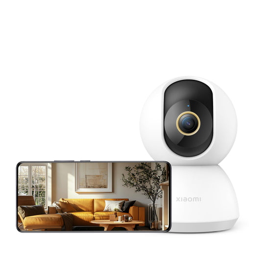 Xiaomi Mi 360° Home Security Camera 2K (1296p)| 2024 New Launch| 3MP High Res| F/1.6 High Aperture for Superior Colors| CCTV Camera for Home| AI Human Detect (No False Alarm)| Talk Back Feature,White