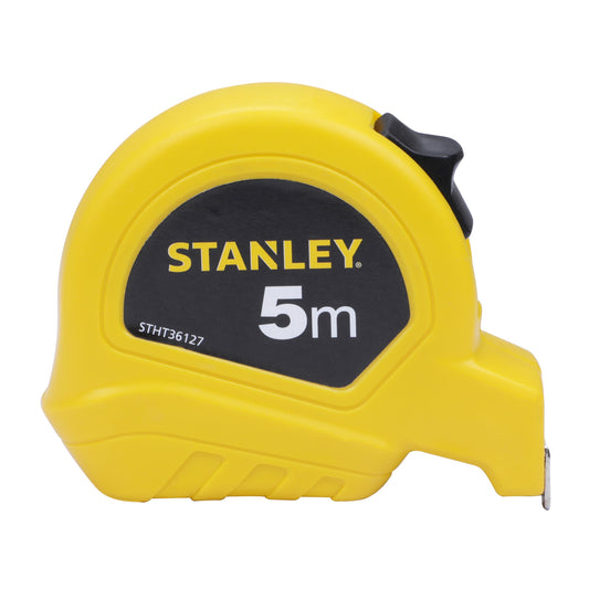 STANLEY STHT36127-812 5 Meter Plastic Short Measuring Tape for Home, DIY, Professional & Industrial Use, YELLOW & BLACK