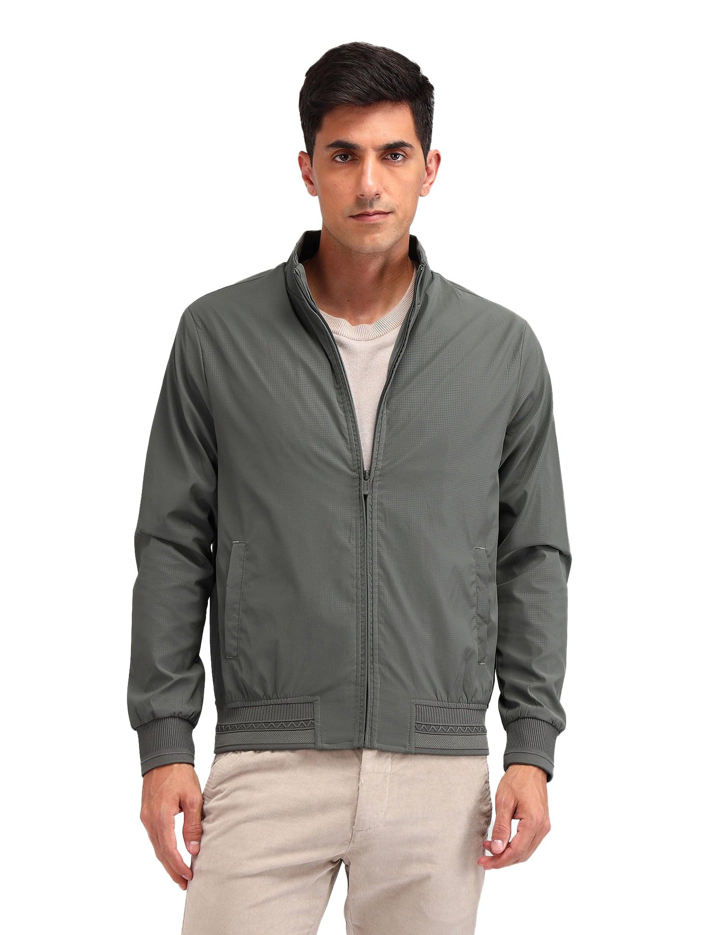 Arrow Sport Men's A-Line Coat (ASAIJK4725_Green