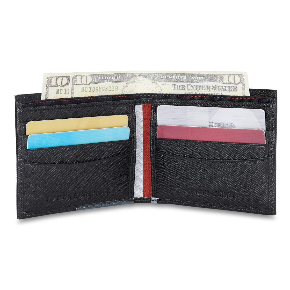 Tommy Hilfiger Leather Men Wallet (Black)