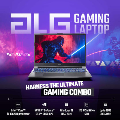 Acer ALG Gaming Laptop 13th Gen Intel Core i7 Processor (16GB DDR4/1TB SSD/6GB RTX3050 Graphics/144Hz/Win11Home/Wifi 6) AL15G-53, 39.62cm (15.6") FHD Display, Premium Metal Body, Steel Gray, 1.99KG