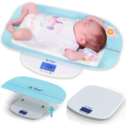 Dr Trust USA Digital Baby Weighing Scale Grow Buddy Infant, Toddler and Adult Body Weight Machine Upto 150kg with Baby Tray (Blue)