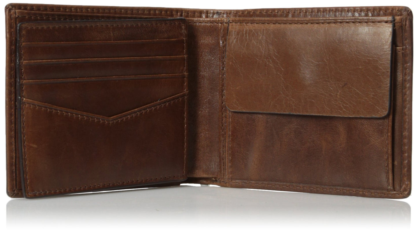 Fossil Dark Brown Leather Men's Wallet