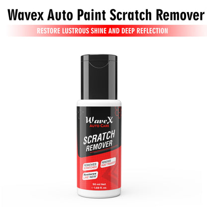 Wavex Car Polish Kit 12 Pcs | Includes Car Dashboard Polish, Car Wax, Tyre Polish, Car Shampoo, Windshield Washer & Car Freshener, Scratch Remover, 2 Cloths, 3 Applicators - Car Washing Kit