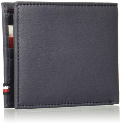 Tommy Hilfiger Navy & Grey Leather Men's Wallet