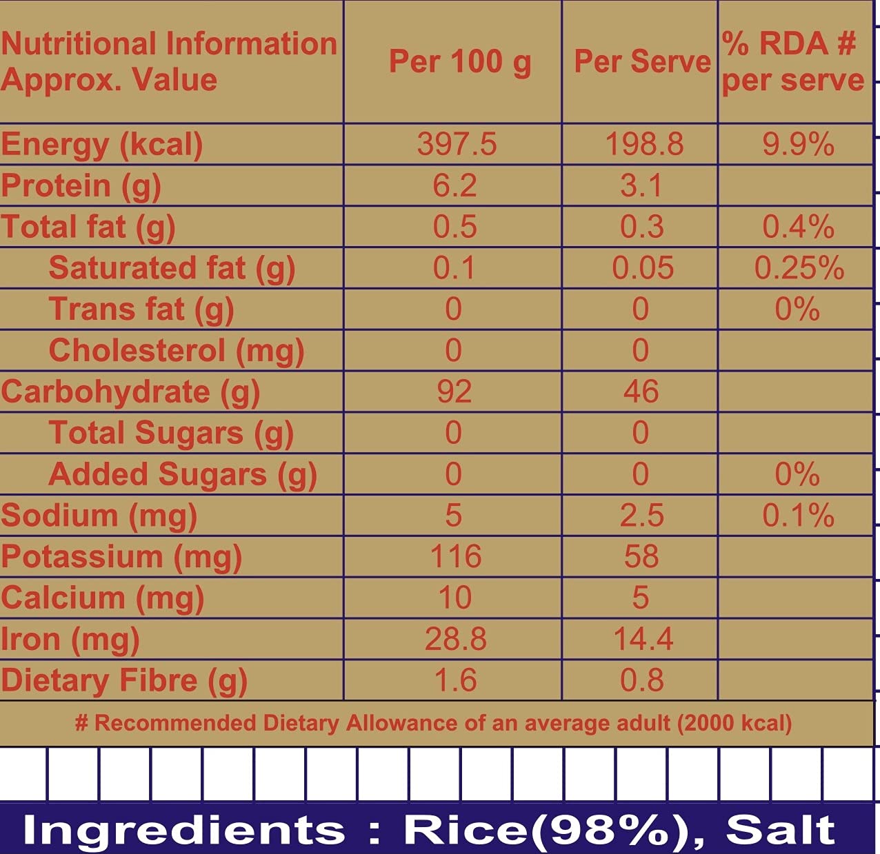 Taja Puffed Rice 500 GMS (MURI/MURMURA)