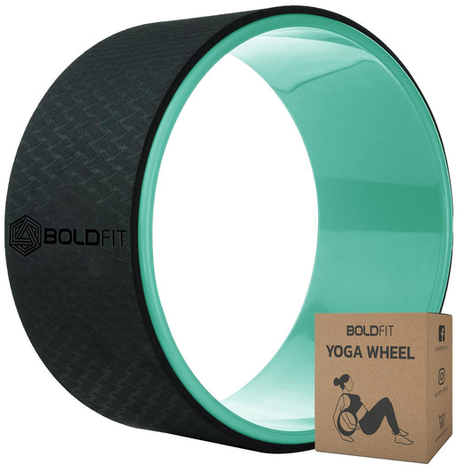 Boldfit Yoga Wheel For Stretching Yoga Wheel for Back Bends, Exercise, Workout Yoga Accessories for Women & Men Exercise Roller Yoga Equipment for Home Workout, Yoga Chirp Wheel -12Inch