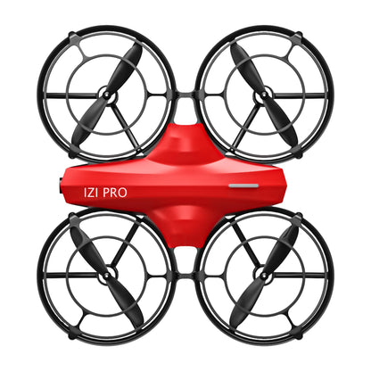 IZI PRO Nano Drone 720P HD Camera 2 Batteries with Battle Mode, One-Key Start, Altitude Hold | 360° Flip, Gesture Control, 10 Minutes Fly Time, Portable Mini RC Drone for Kids & Beginners (Red)