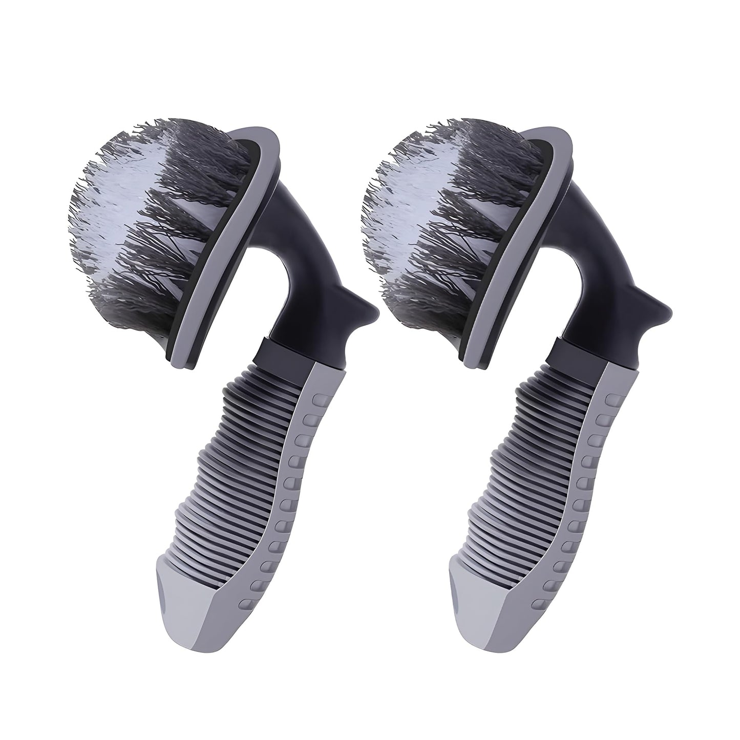 AUTOGUYS Tyre Cleaner Brush [**Pack of 2**] Car Cleaning Brush for Tyre Cleaning Liquid Nylon Bristles Perfect for Tire Rubber Car Accessories – Used with Tyre Puncture Kit and Microfiber Cloth