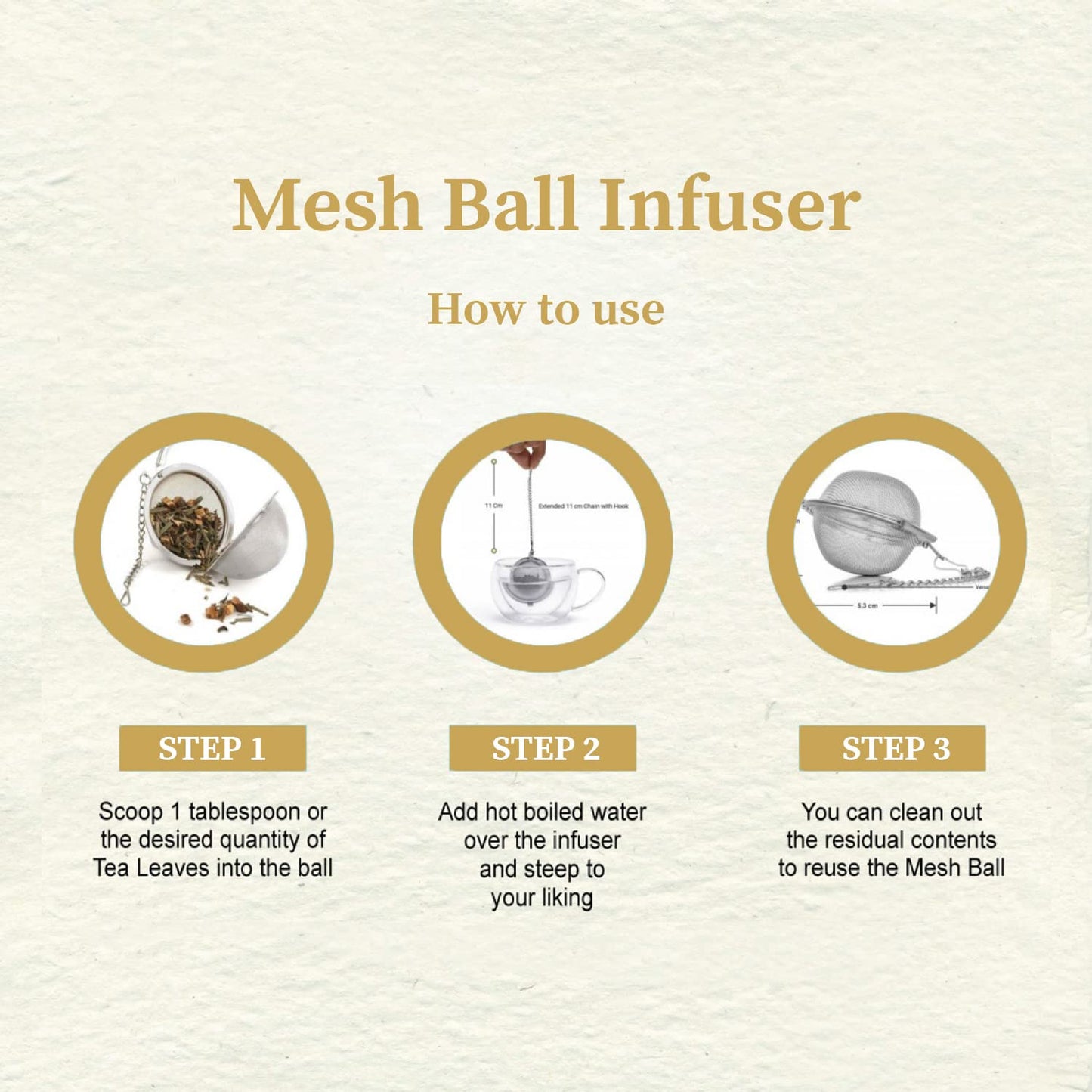 TEA CULTURE OF THE WORLD Stainless Steel Tea Ball Infuser (Tea Strainer, Ball Strainer, Tea Filter, Tea Maker, Tea Ball)