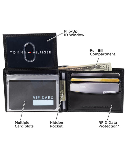 Tommy Hilfiger Leather Men Card Wallet(multicolour)