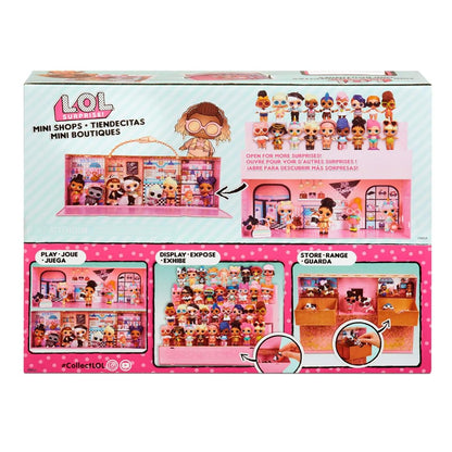 L*O*L. Surprise! Mini Shops Playset - 3-in-1 Kids Toy, Display Case & Carry Case, Includes Exclusive Doll, Holds 55+ Dolls & Accessories, Encourages Creative & Imaginative Play - For Girls Ages 4 Plus