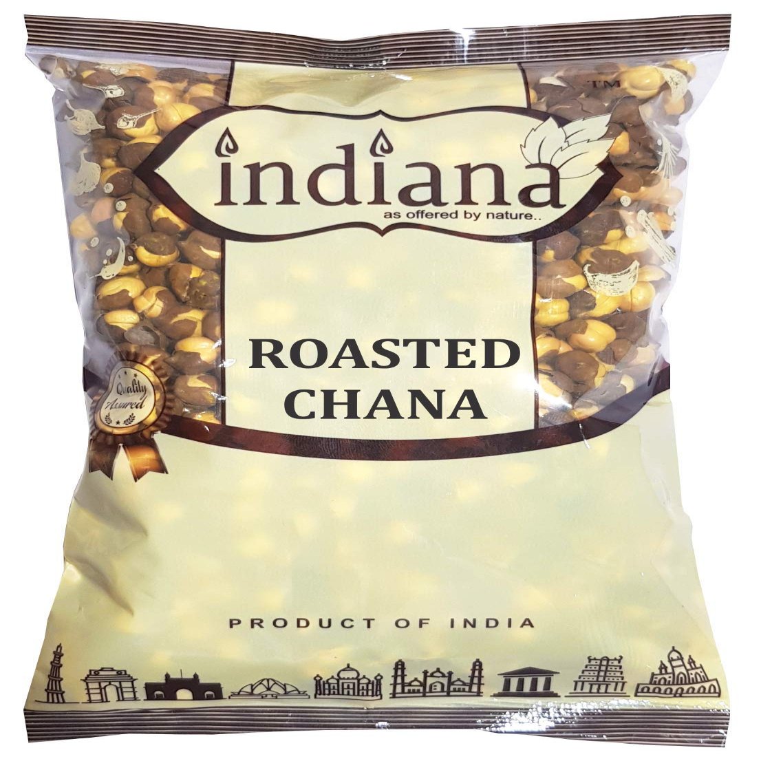 smallemon Indiana Roasted Chana, Chickpeas, Bhuna Chana Roasted, Chane - 360gm